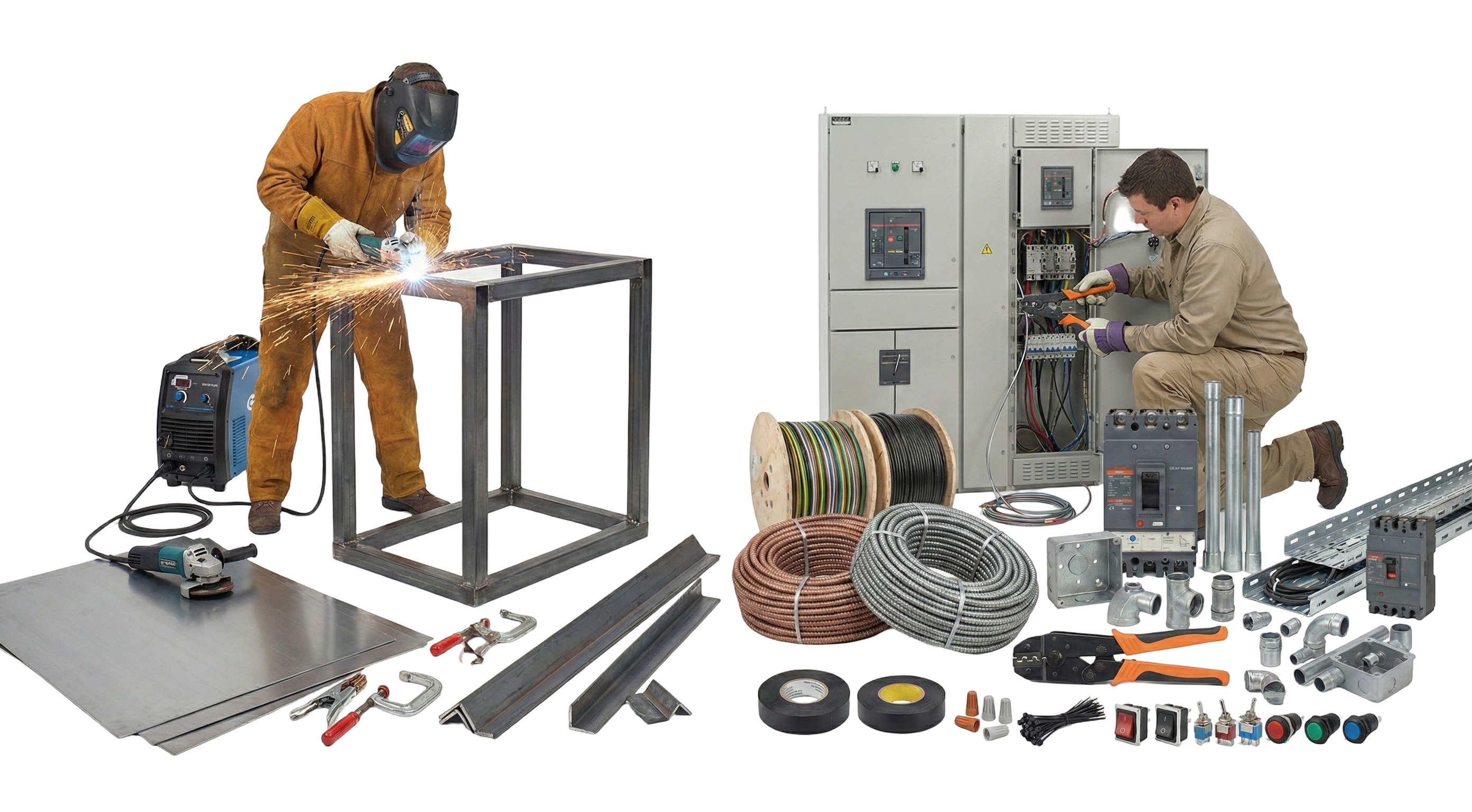 Specialized industrial fabrication tools and power machinery